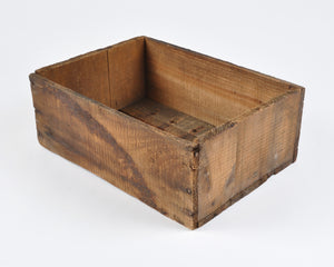 Home Decor-Vintage Old Wooden Primitive Box-Elyria Ohio-Solid Wood-Farmhouse Décor Tamara Scott Designs