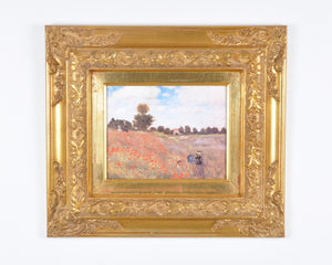 Vintage Art Lithograph Print Framed Landscape With Glass Entitled "Poppies" by Claude Monet-Wall Decor Tamara Scott Designs