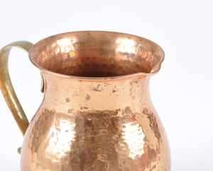 Vintage Decorative Hammered Copper Pitcher-Made in India-Teleflora Tamara Scott Designs