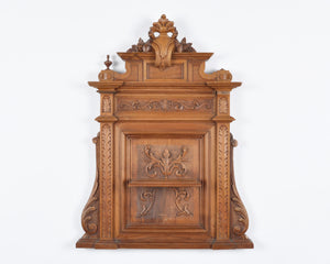 Vintage French Antique Architectural Carved Wooden Baroque Salvaged Pediment #1-Tall-Home Decor-RARE FIND Tamara Scott Designs