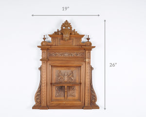 Vintage French Antique Architectural Carved Wooden Baroque Salvaged Pediment #2-Tall-Home Decor-RARE FIND Tamara Scott Designs