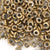 Brass-4mm Hishi Spacer Bead-Bronze-15 Inch Strand