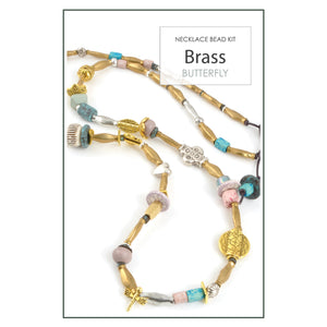 Bead Kits-Brass Butterfly-Single Necklace Kit-Quantity 1 Tamara Scott Designs