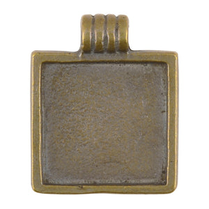 Casting Pendant-23x29mm Bezel-Antique Bronze