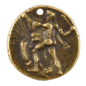 Casting-24mm Coin-Pendant-Antique Bronze