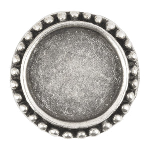 Castings-24mm Round Bezel with Dot Border