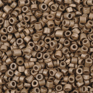 Ceramic Beads-3mm Tube-Raw Umber-5 Grams