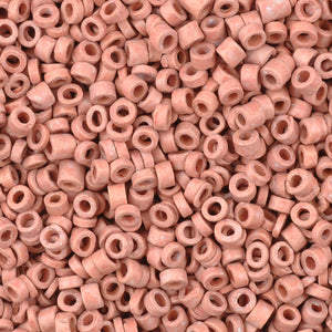 Ceramic Beads-3mm Tube-Rose-5 Grams
