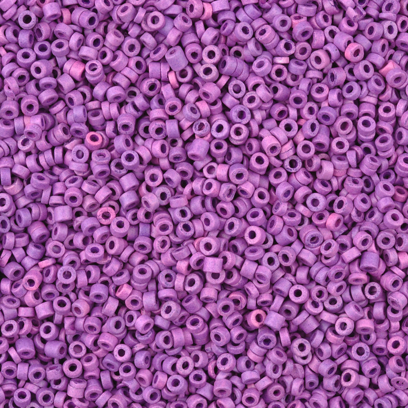 Ceramic Beads-3mm Tube-Violet-5 Grams