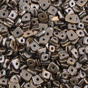 Ceramic Beads-5mm Abstract-Antique Bronze