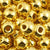 Ceramic Beads-9mm Round-Gold-Quantity 1