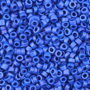 Ceramic Beads Wholesale-3mm Tube-Ultramarine-50 Grams