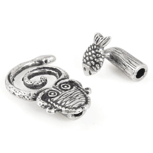 Clasp-37x16mm Sealife Clasp-Antique Silver