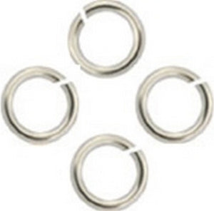 Findings-5mm Round Jump-Ring-18 Gauge-Antique Silver-Quantity 24
