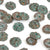 Findings-8mm Tiny Granular Bead Cap-Green Patina-Quantity 2
