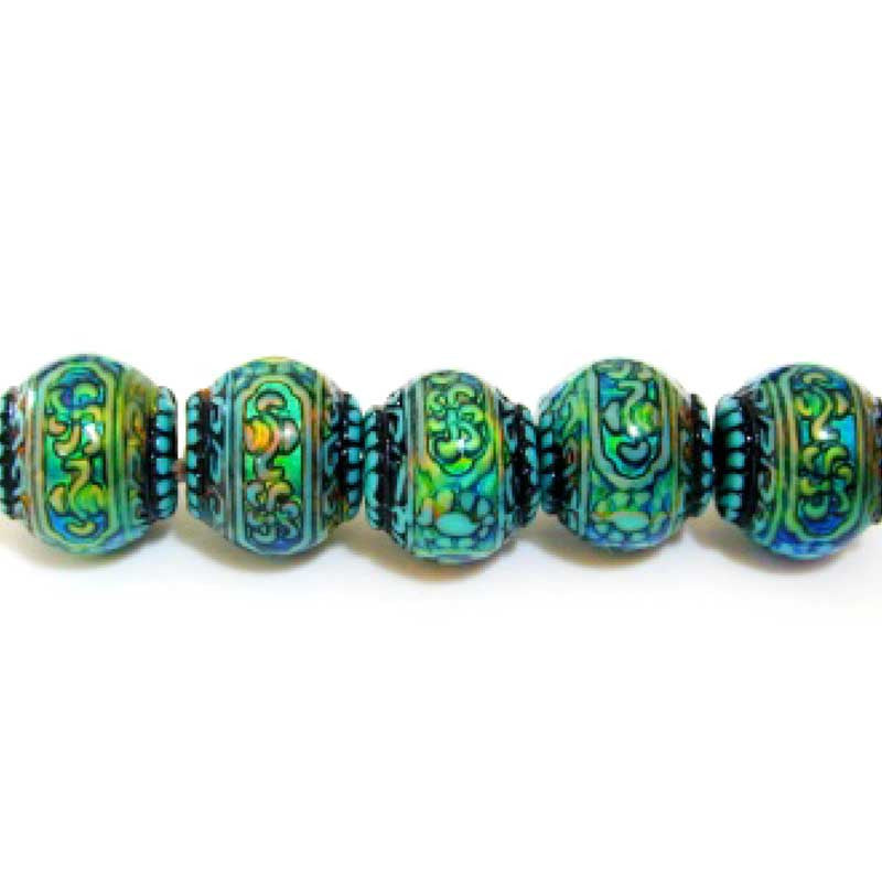 Mirage-11x13mm Blue-Mystique Bead-Color Changing