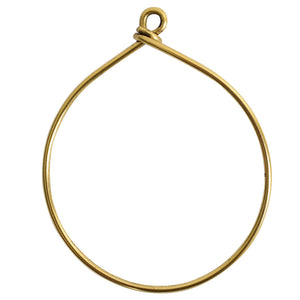 Nunn Design-Wire Frame Large Hoop-Antique Gold