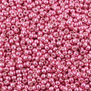 Seed Beads-6/0 Round-4210 Galvanized Hot Pink Duracoat-Miyuki