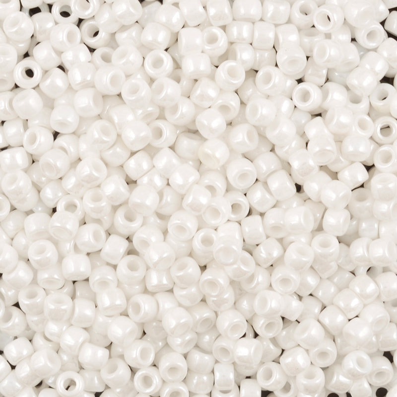 Seed Beads-7/0 Matubo-79 Chalk White Luster-Czech-7 Grams