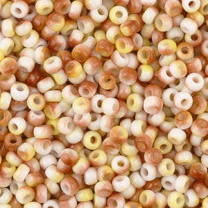 Seed Beads-8/0 Round-402 White Funky Yellow-Miyuki-16 Grams