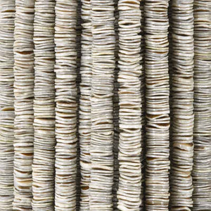 Shell Beads-8mm Grey Oyster Heishi-Round