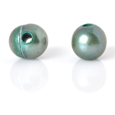 Large Hole Freshwater Pearl-Green-8mm-Quantity 1