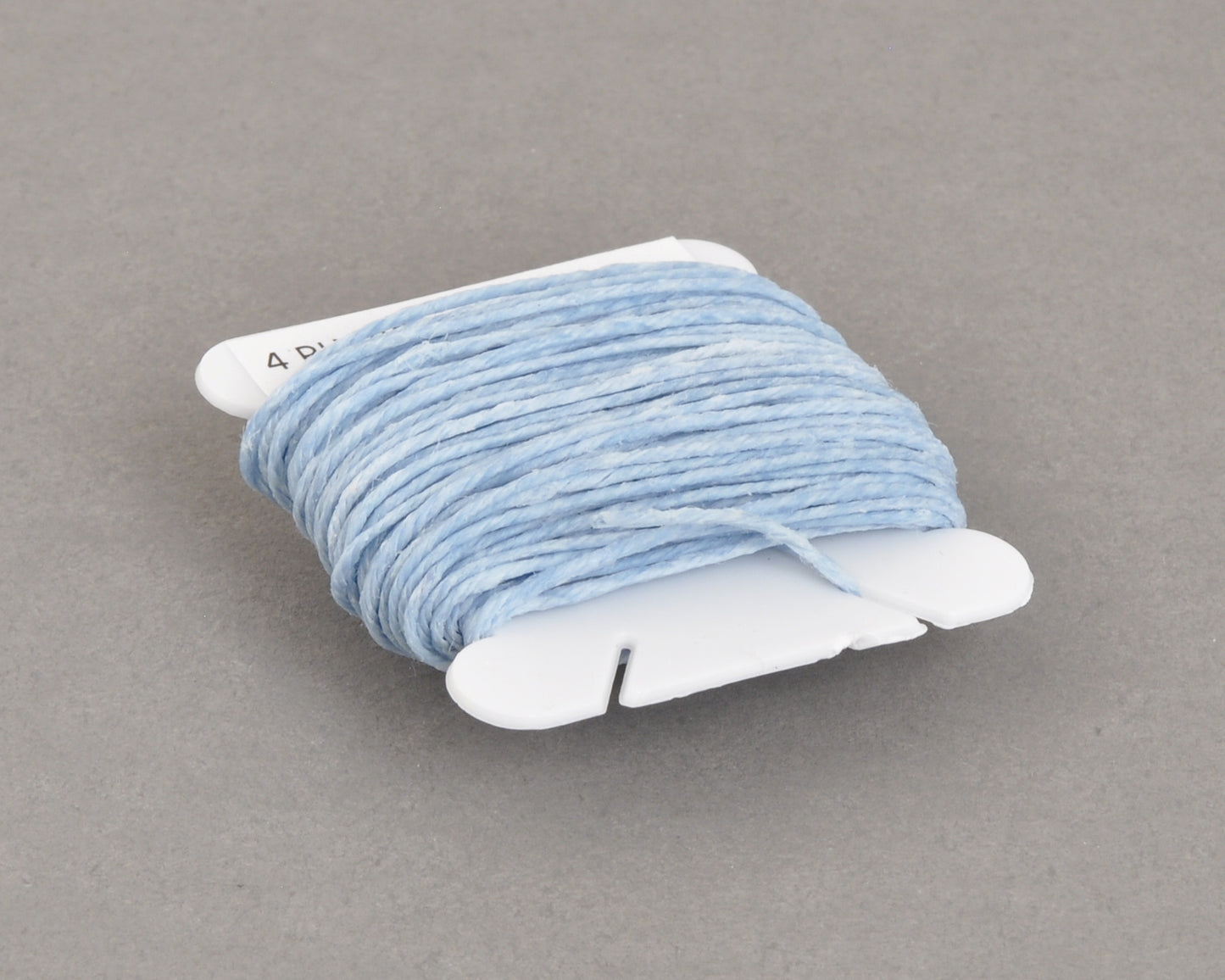 4-ply waxed Irish linen cord in robin egg blue, 0.7mm thick, 10 yard spool for jewelry making