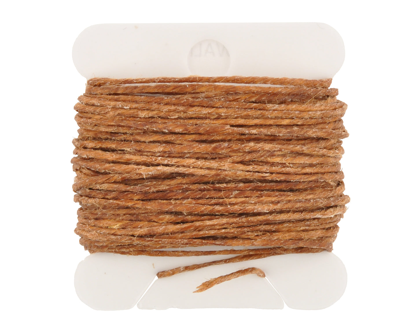 4-ply waxed Irish linen cord in walnut brown, 0.7mm thick, 10 yard spool for jewelry making