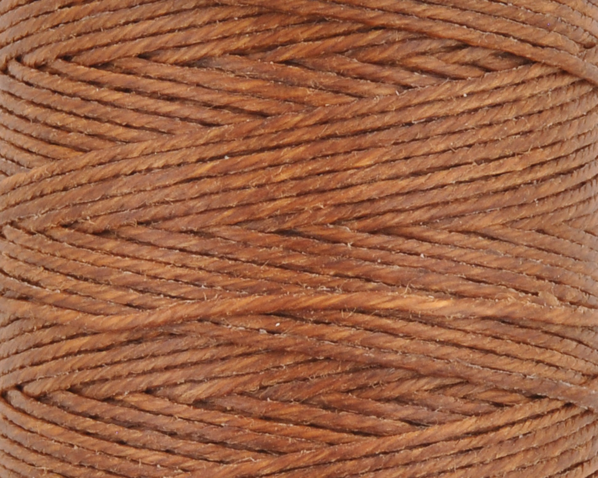 4-ply waxed Irish linen cord in walnut brown, 0.7mm thick, 10 yard spool for jewelry making