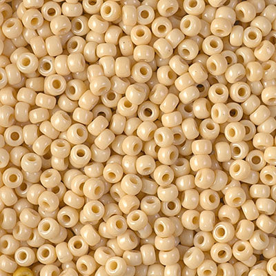 Seed Beads-11/0 Round-493 Opaque Pear-Miyuki-16 Grams