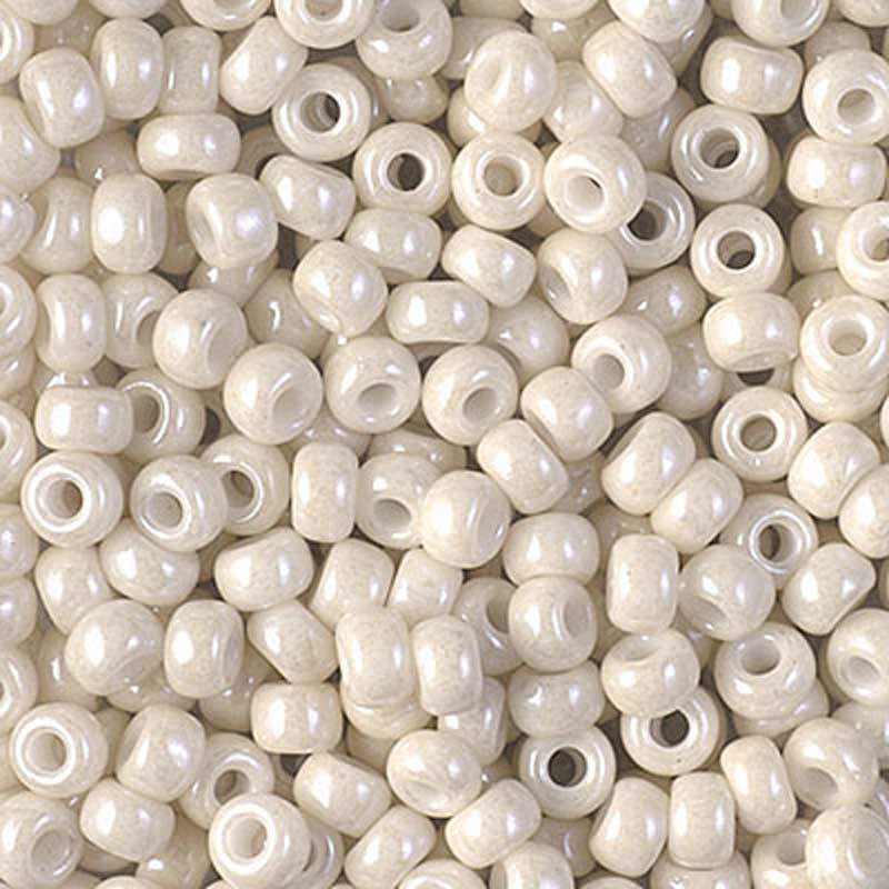 Seed Beads-15/0 Round-600 Opaque Limestone Luster-Miyuki-7 Grams