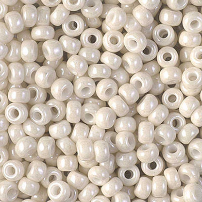 Seed Beads-15/0 Round-600 Opaque Limestone Luster-Miyuki-7 Grams