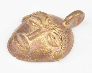 Cast Bronze Pendants-30x20mm Tribal Ashanti Mask