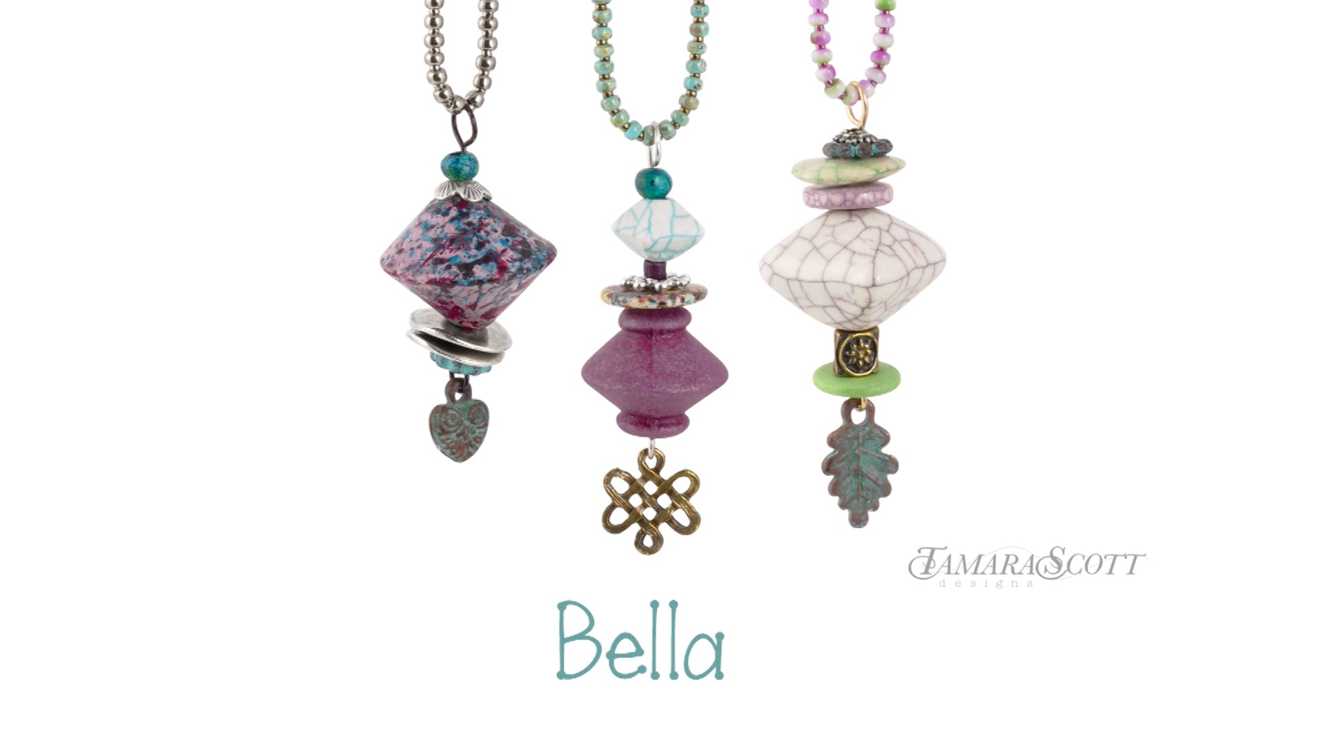 Load video: Bella Necklace Beading Tutorial | Wire &amp; Seed Bead Pattern by Tamara Scott Designs