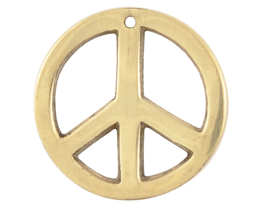 Casting Charms-20mm Peace-Bronze-Quantity 1
