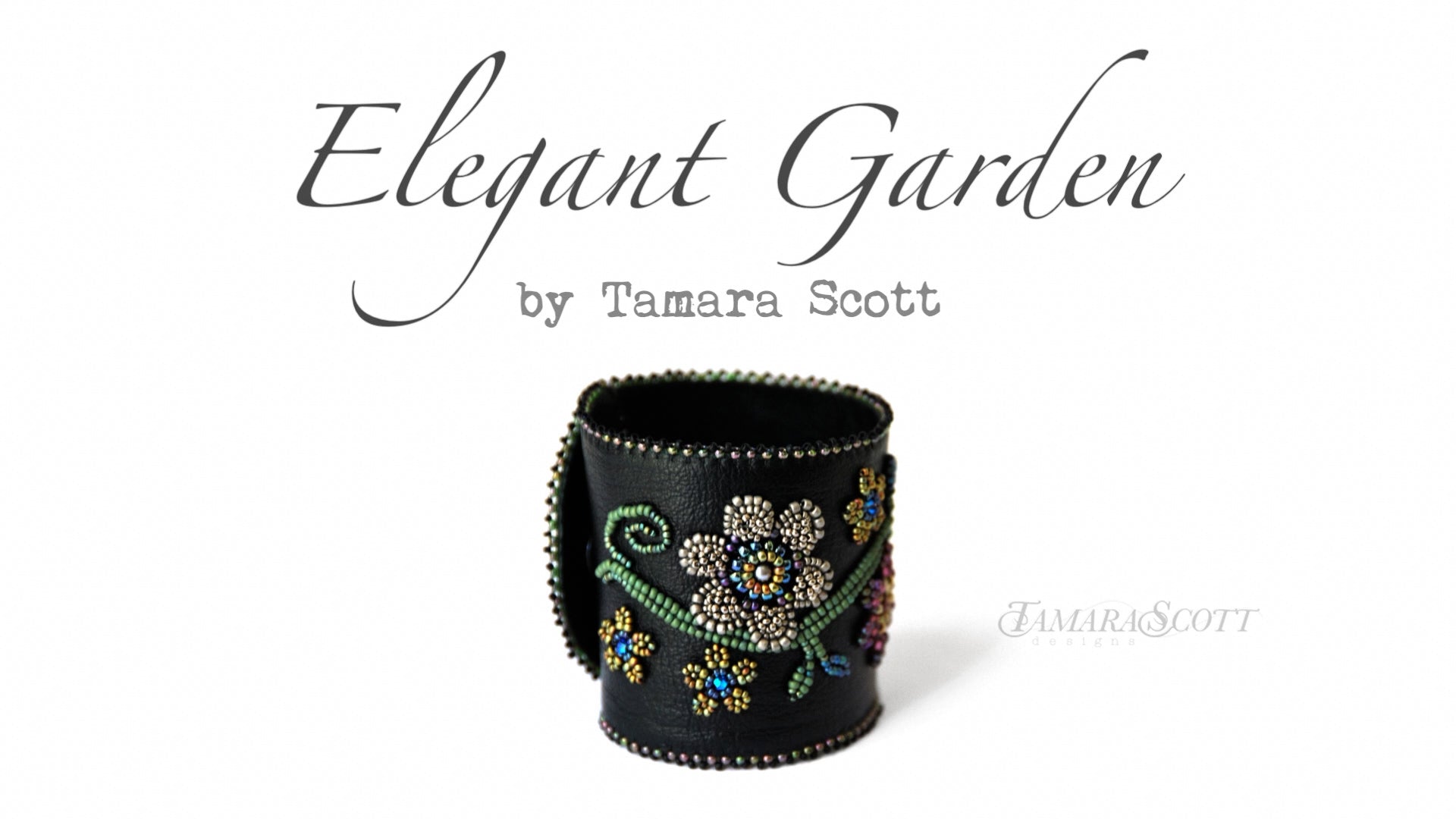 Load video: Elegant Garden Bracelet Beading Tutorial | Seed Bead Pattern by Tamara Scott Designs
