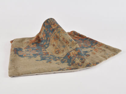 Home Decor-Pottery Barn Navin Print Lumbar Pillow Cover-Blue Tan Rust-Throw Pillow Insert Tamara Scott Designs