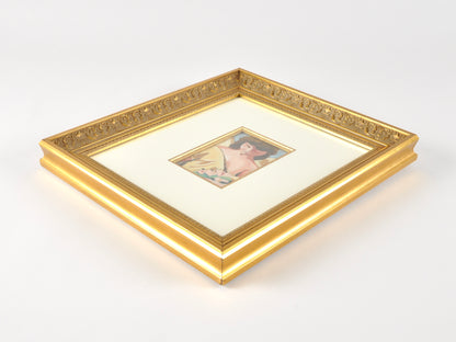 Original Oil Painting-Guardian Angel-Ornate Gold Gilded Wood Framed and Matted-by Tamara Scott