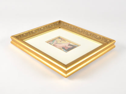 Original Oil Painting-Guardian Angel-Ornate Gold Gilded Wood Framed and Matted-by Tamara Scott