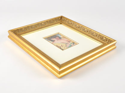 Original Oil Painting-Guardian Angel-Ornate Gold Gilded Wood Framed and Matted-by Tamara Scott