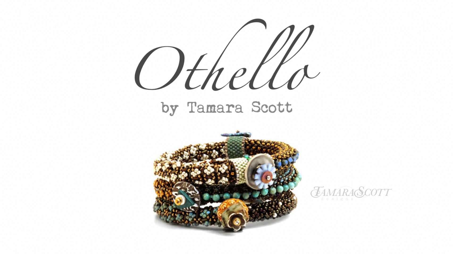 Load video: Othello Bracelet Beading Tutorial | Step-by-Step Bead Weaving Pattern by Tamara Scott Designs