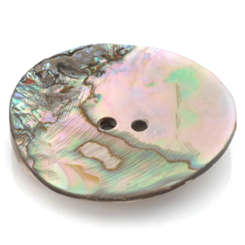 Button-39mm Iridescent Paua Shell-Quantity 1
