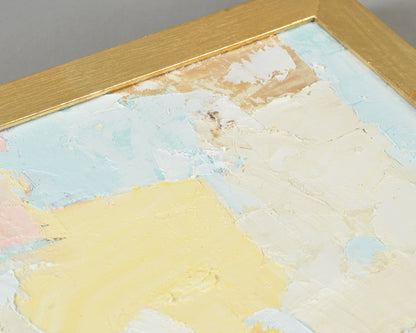 Petal Dream Original Palette Knife Painting, Pastel Abstract Framed Canvas Art Tamara Scott Designs