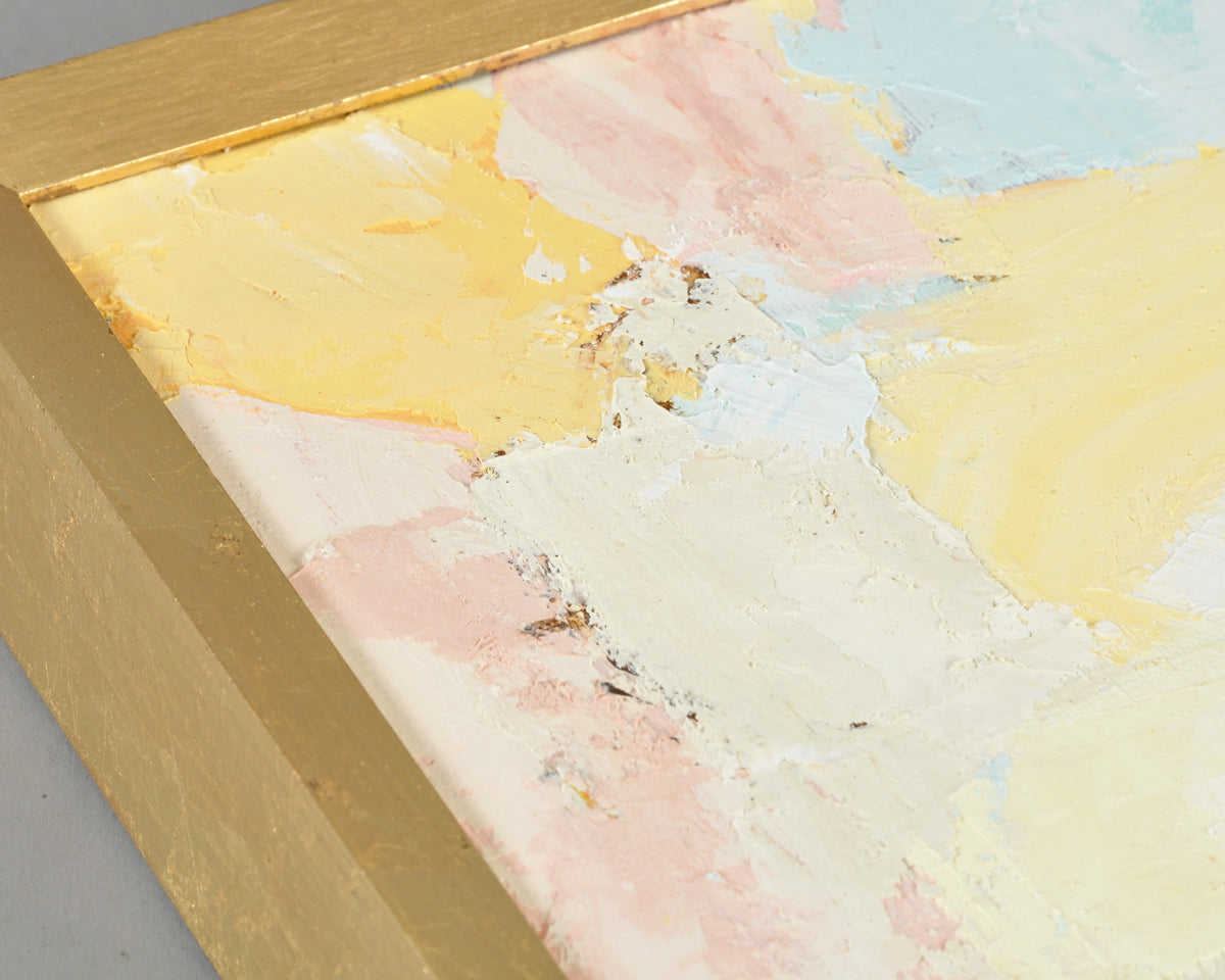 Petal Dream Original Palette Knife Painting, Pastel Abstract Framed Canvas Art Tamara Scott Designs