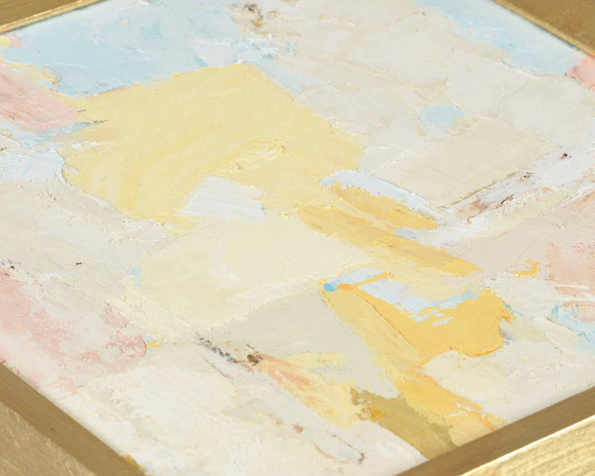 Petal Dream Original Palette Knife Painting, Pastel Abstract Framed Canvas Art Tamara Scott Designs