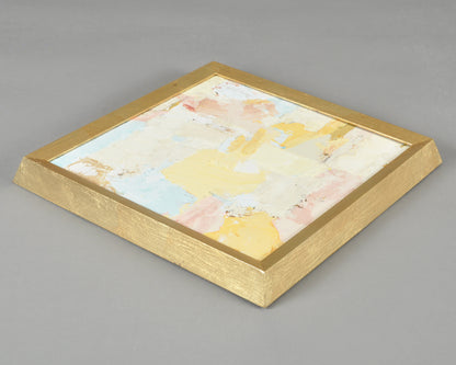 Petal Dream Original Palette Knife Painting, Pastel Abstract Framed Canvas Art Tamara Scott Designs