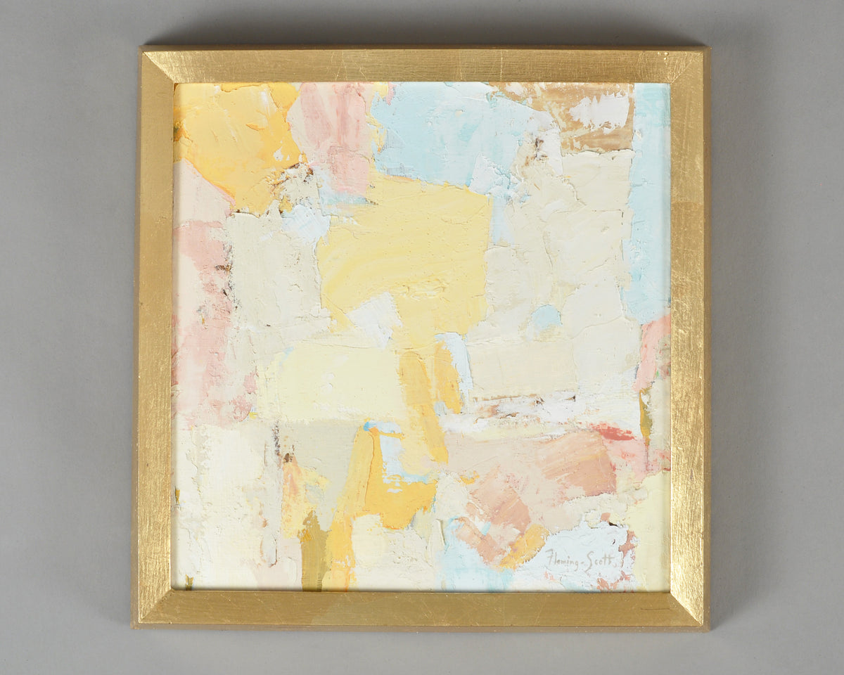 Petal Dream Original Palette Knife Painting, Pastel Abstract Framed Canvas Art Tamara Scott Designs