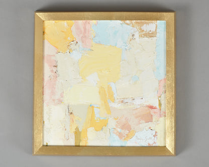 Petal Dream Original Palette Knife Painting, Pastel Abstract Framed Canvas Art Tamara Scott Designs