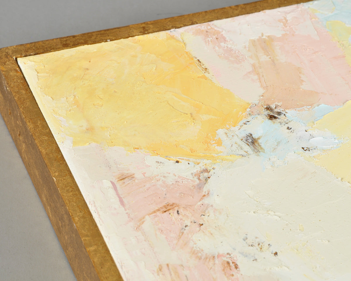 Petal Mist Original Palette Knife Painting, Pastel Abstract Framed Canvas Art Tamara Scott Designs