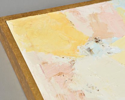 Petal Mist Original Palette Knife Painting, Pastel Abstract Framed Canvas Art Tamara Scott Designs